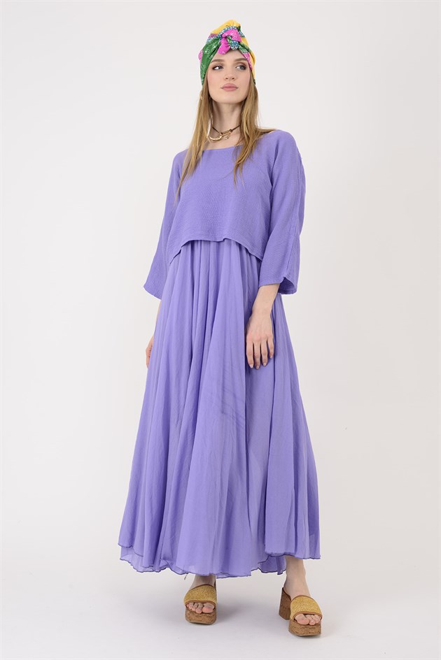 228304 DUAL 2Lİ PAMUK ELBİSE