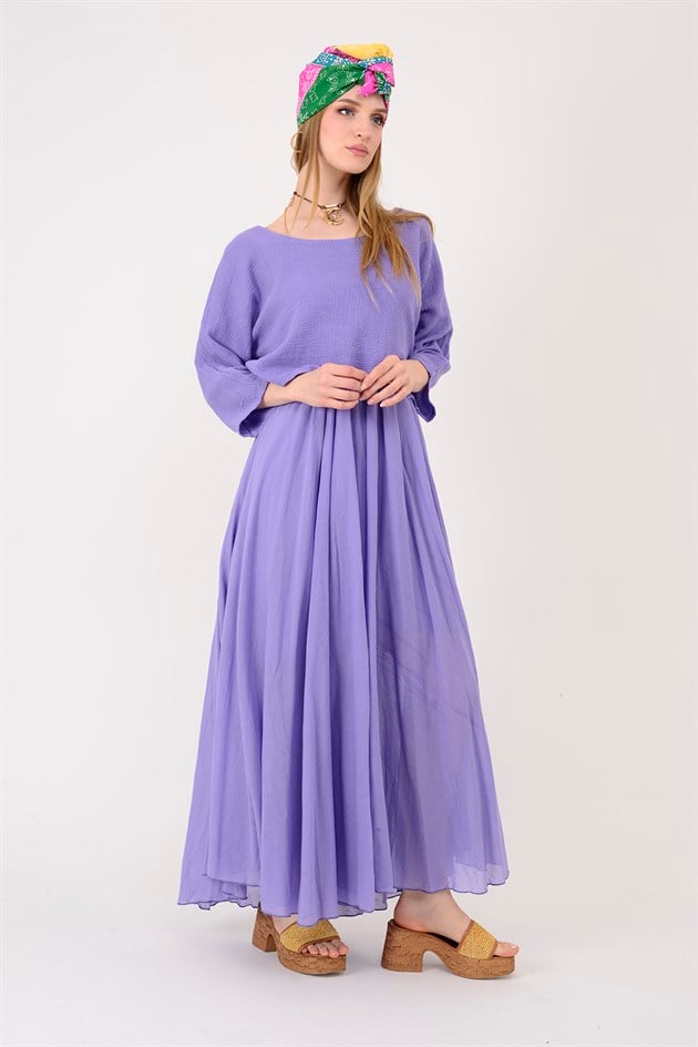 228304 DUAL 2Lİ PAMUK ELBİSE