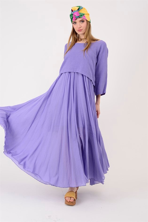 228304 DUAL 2Lİ PAMUK ELBİSE