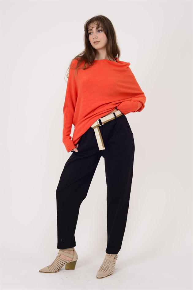 242979 KEMER DETAYLI GABARDİN PANTOLON