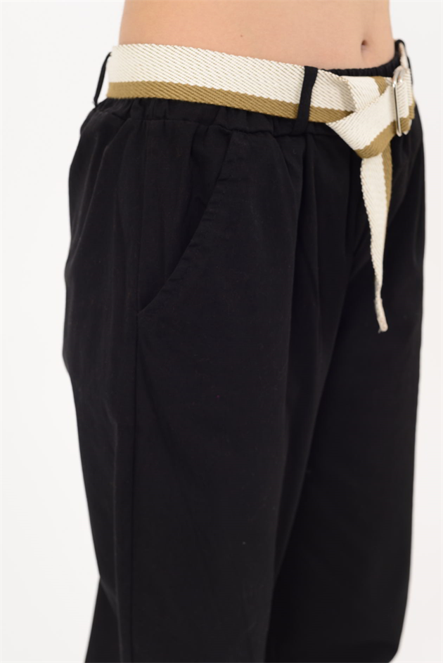 242979 KEMER DETAYLI GABARDİN PANTOLON