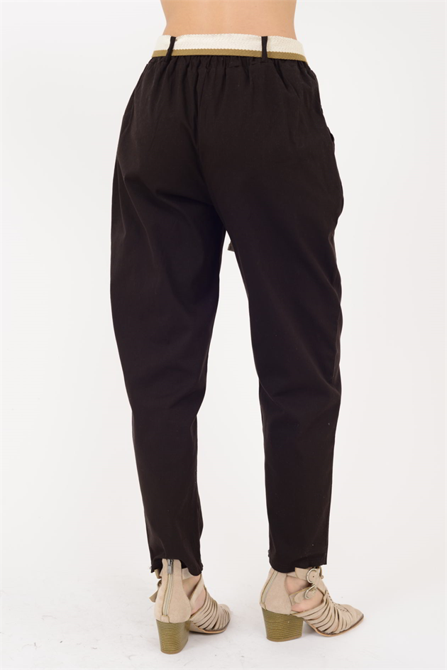 242979 KEMER DETAYLI GABARDİN PANTOLON