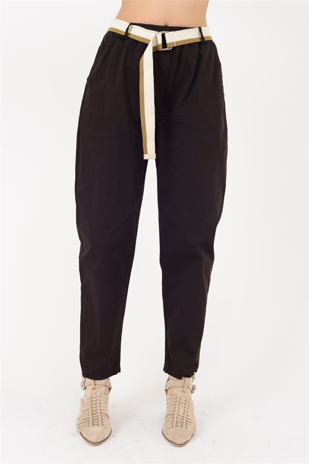 242979 KEMER DETAYLI GABARDİN PANTOLON