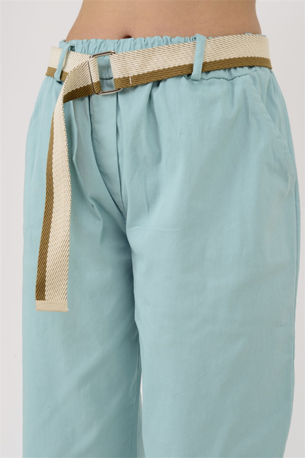 242979 KEMER DETAYLI GABARDİN PANTOLON