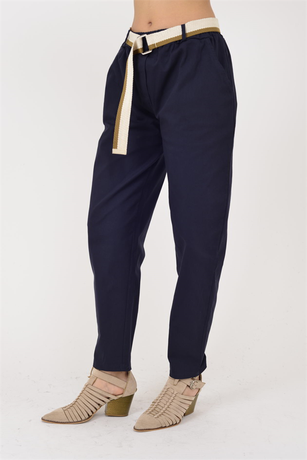 242979 KEMER DETAYLI GABARDİN PANTOLON