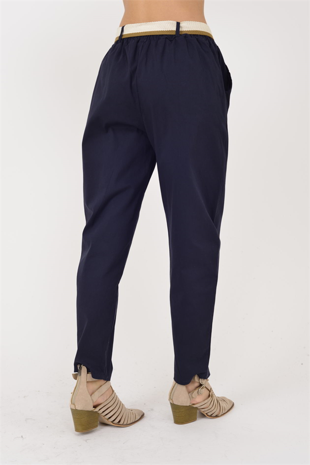 242979 KEMER DETAYLI GABARDİN PANTOLON