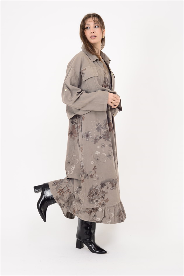 25001 FİTİLLİ KADİFE 2Lİ TAKIM ELBİSE