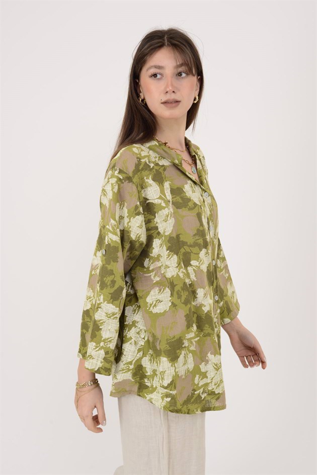 25003 BATİK DESEN GÖMLEK