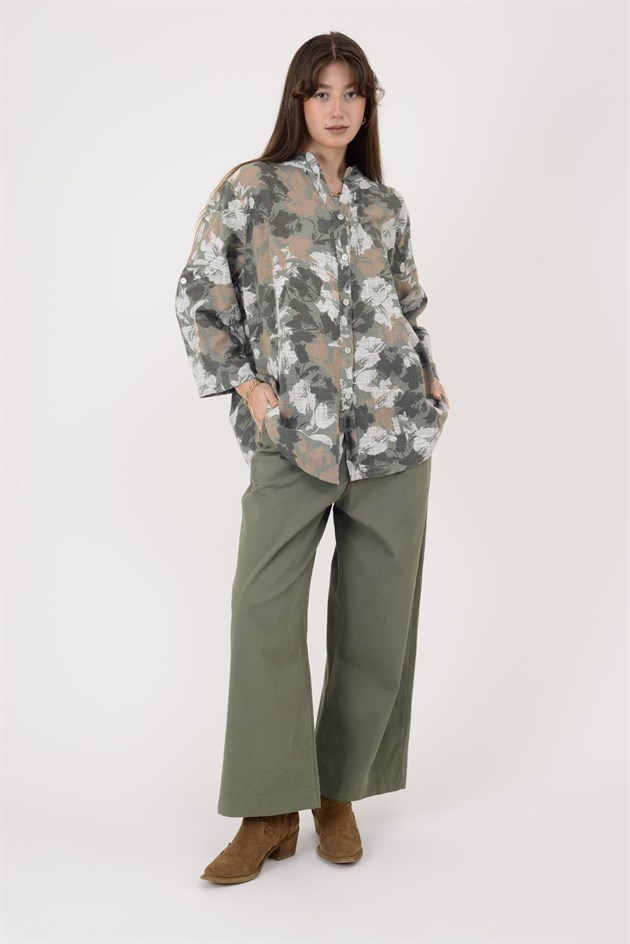 25003 BATİK DESEN GÖMLEK