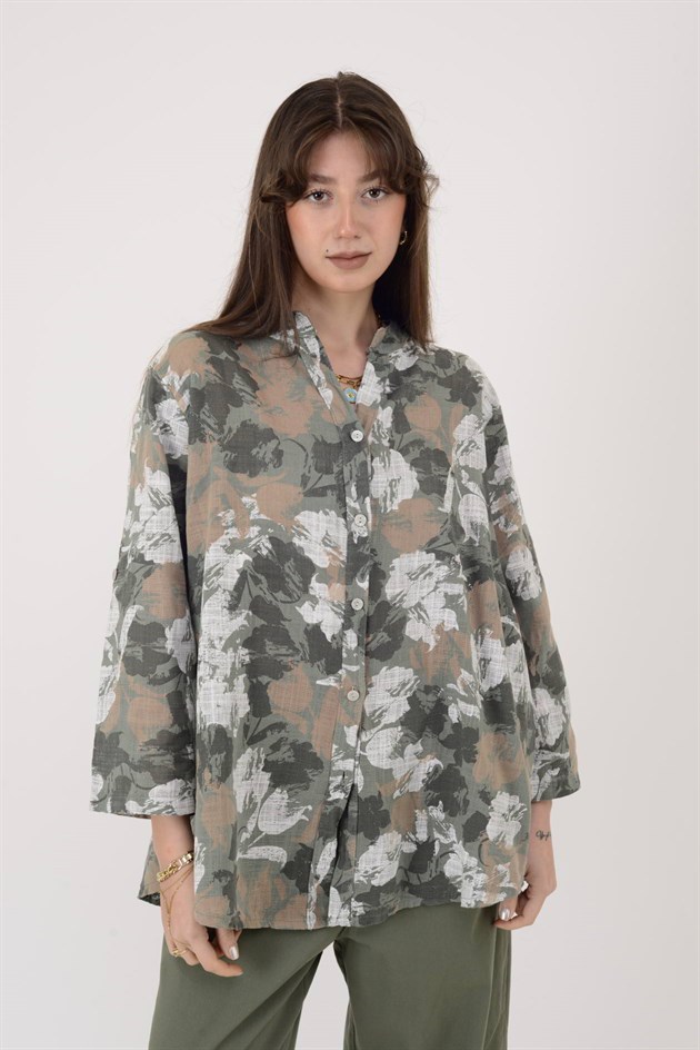 25003 BATİK DESEN GÖMLEK