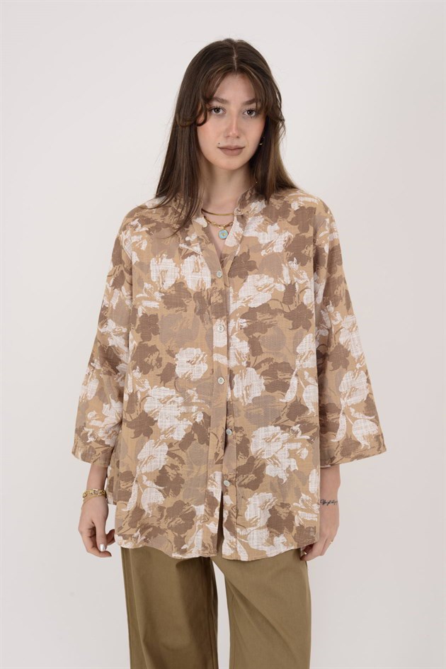 25003 BATİK DESEN GÖMLEK