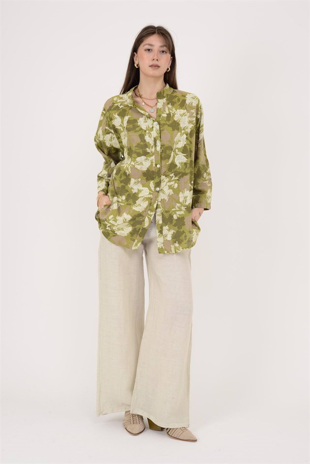 25003 BATİK DESEN GÖMLEK