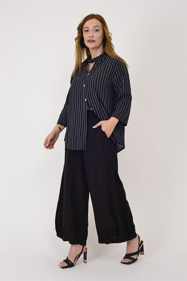 25003 LINE ÇİZGİLİ GÖMLEK