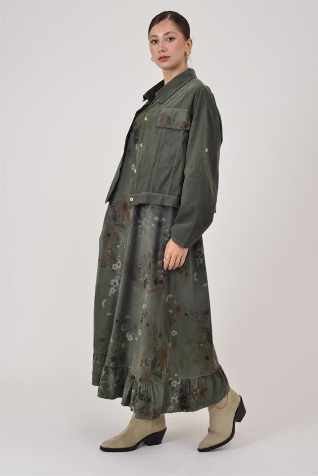 25001 FİTİLLİ KADİFE 2Lİ TAKIM ELBİSE