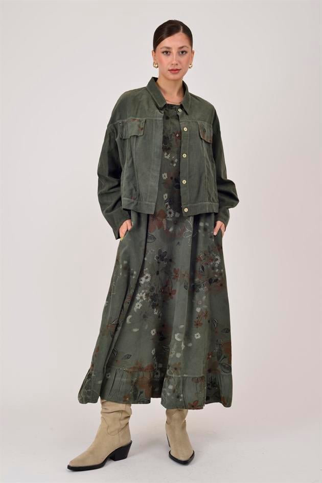 25001 FİTİLLİ KADİFE 2Lİ TAKIM ELBİSE