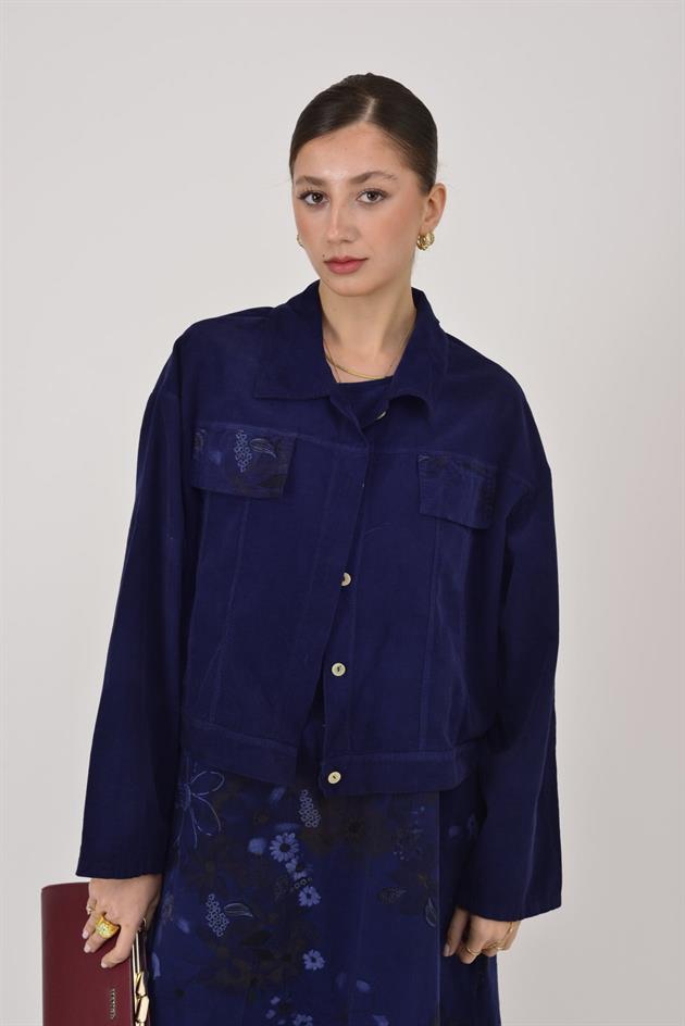 25001 FİTİLLİ KADİFE 2Lİ TAKIM ELBİSE