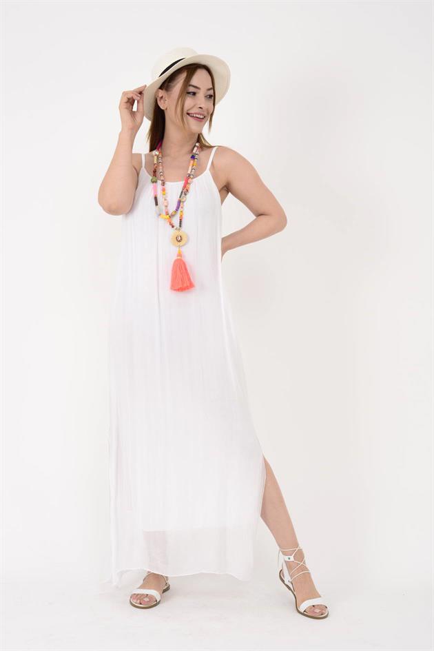 2566 MEİS ASKILI İPEK ELBİSE