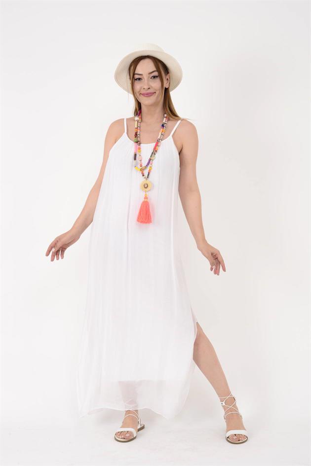 2566 MEİS ASKILI İPEK ELBİSE