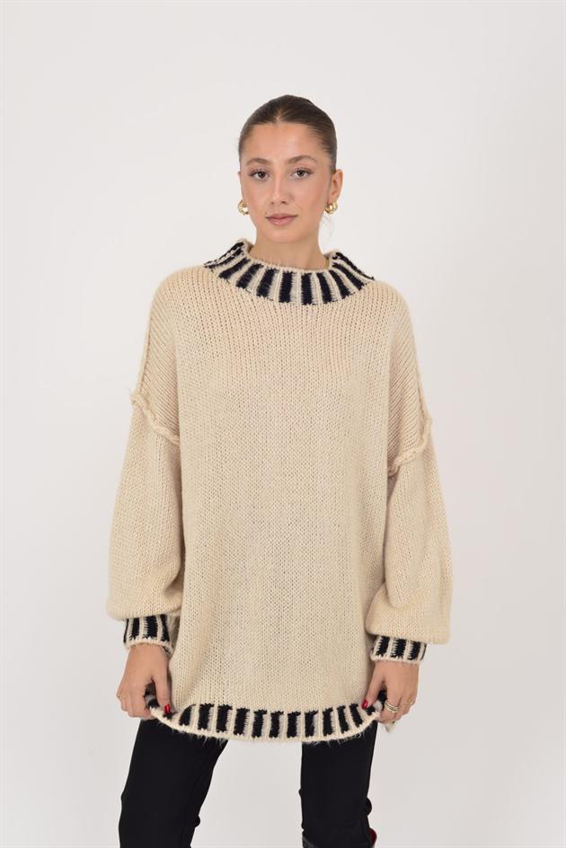 3055 BALIKÇI YAKA TRİKO