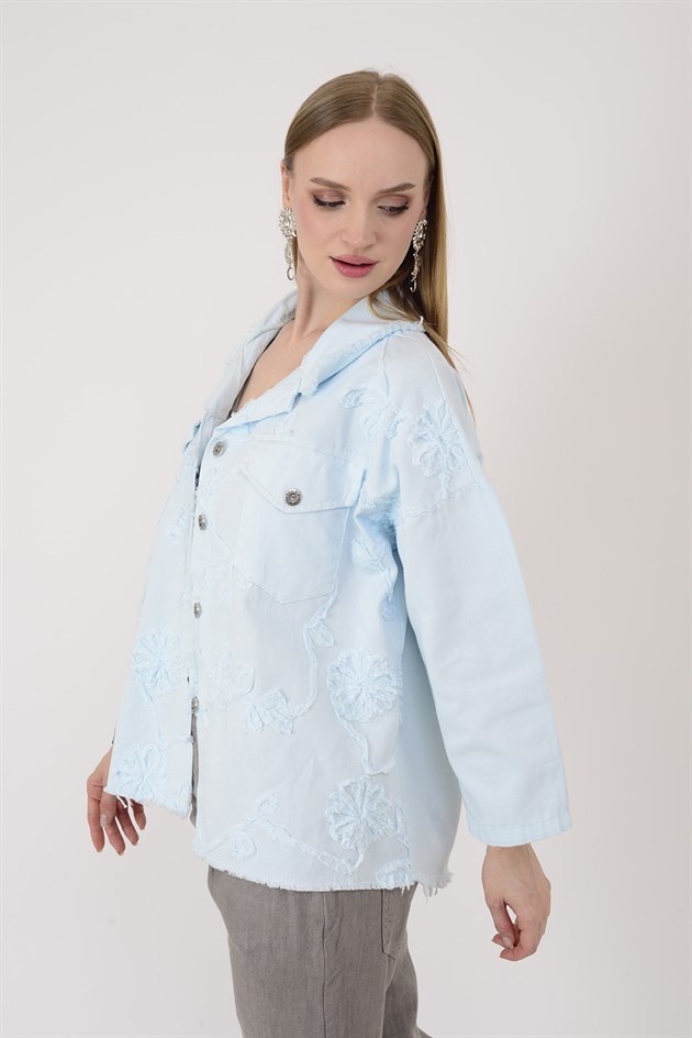31006 KABARTMALI SARMAŞIK DESEN CEKET