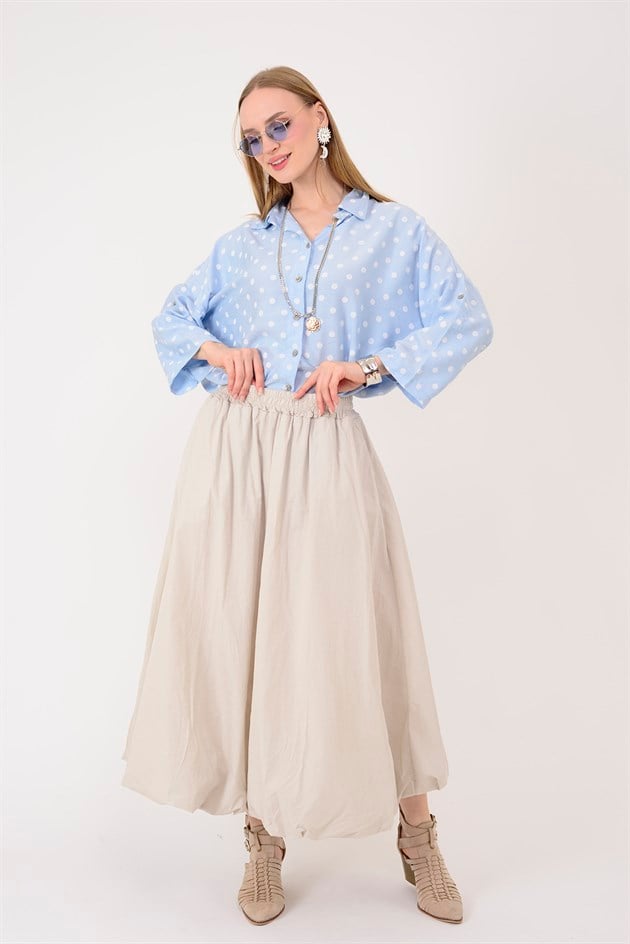 31100 BELİ LASTİKLİ BALON ETEK