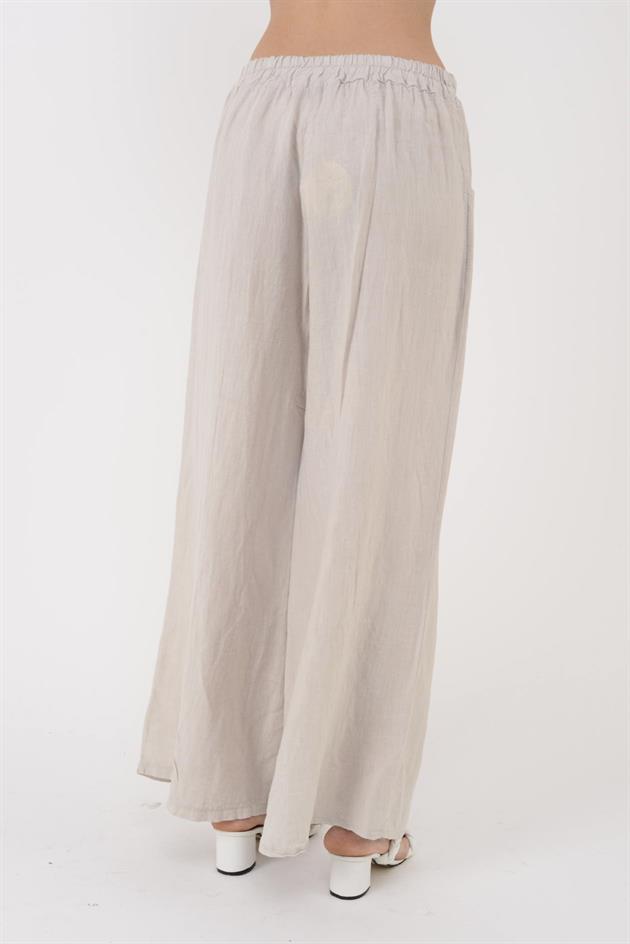 31507 GİZLİ CEP LASTİKLİ KETEN PANTOLON