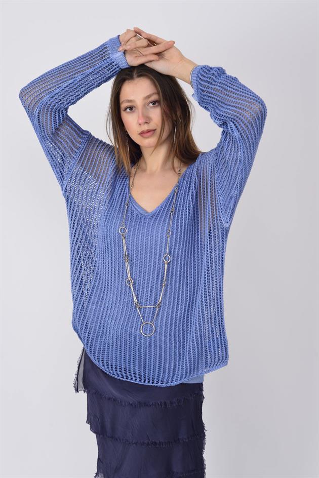 5008 MERRY 2Lİ MERSERİZE BLUZ