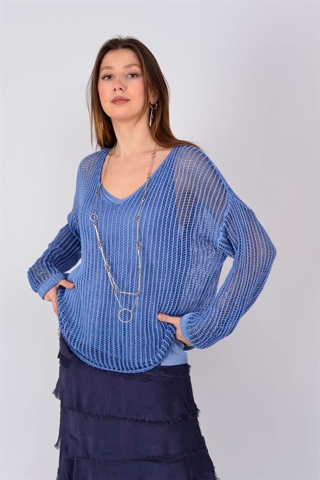 5008 MERRY 2Lİ MERSERİZE BLUZ