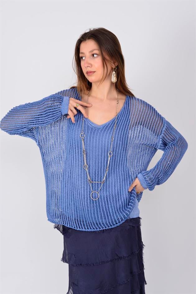 5008 MERRY 2Lİ MERSERİZE BLUZ