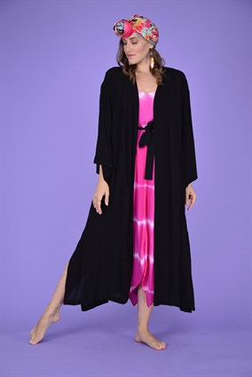 552 BALIK DESEN PUL VE PONPON İŞLEMELİ KİMONO