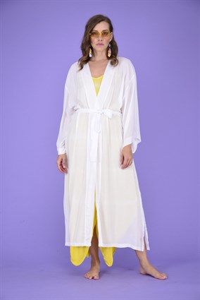 552 BALIK DESEN PUL VE PONPON İŞLEMELİ KİMONO