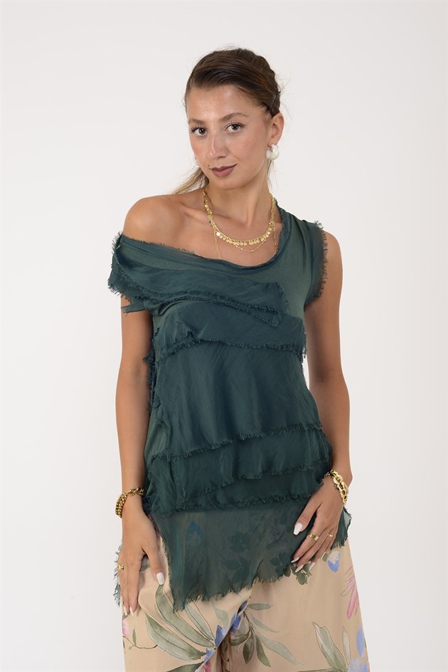 60018 KAT KAT İPEK BLUZ
