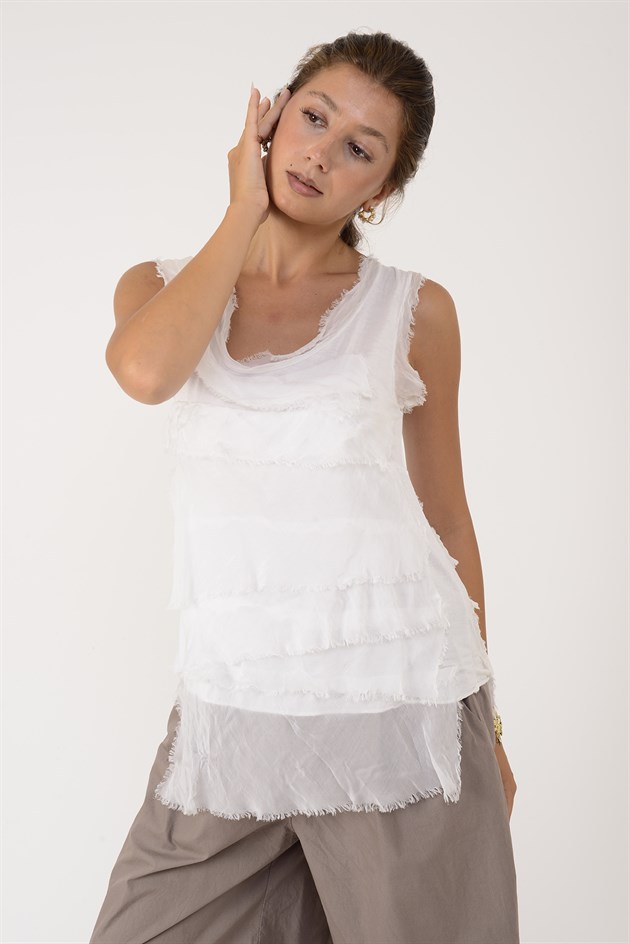 60018 KAT KAT İPEK BLUZ