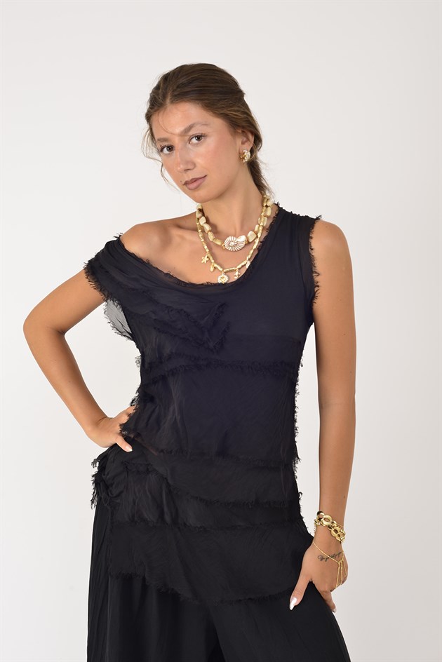 60018 KAT KAT İPEK BLUZ