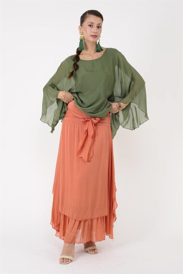 6087 KATLI İPEK ETEK