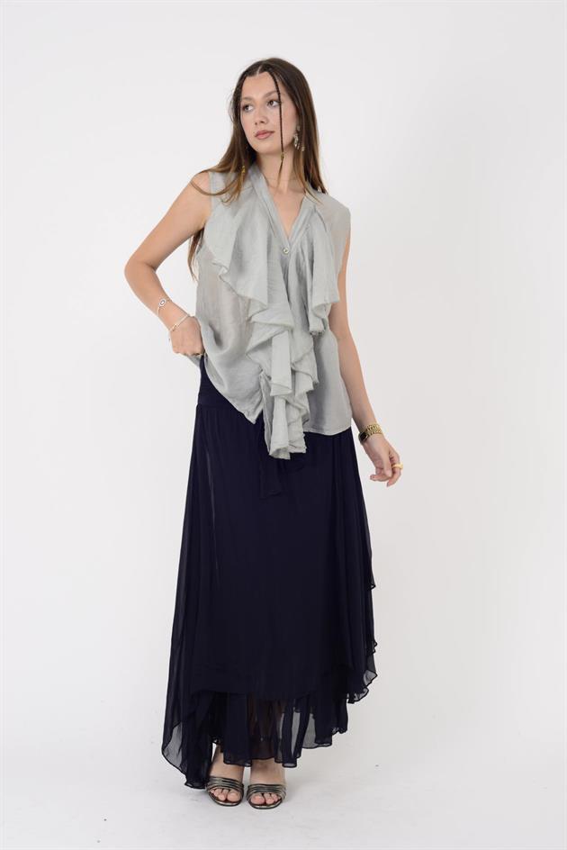 6087 KATLI İPEK ETEK