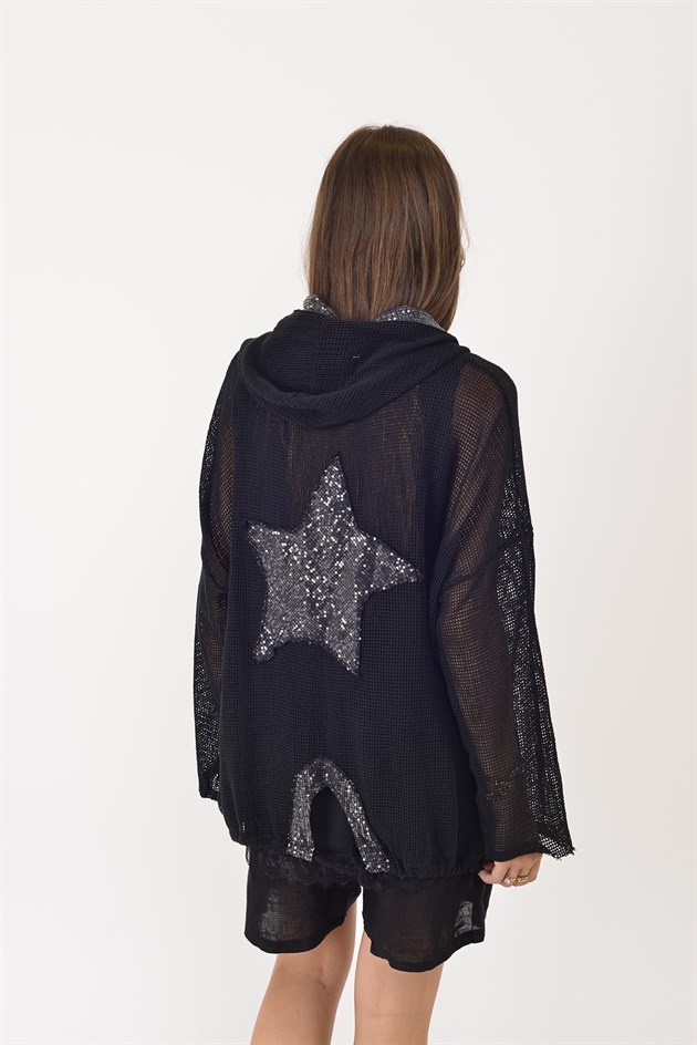 60992 STAR YILDIZ PAYET DETAYLI FİLELİ KAP