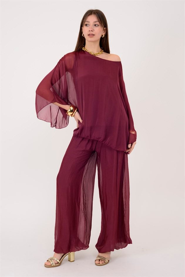 6115 İSPANYOL KOL İPEK BLUZ