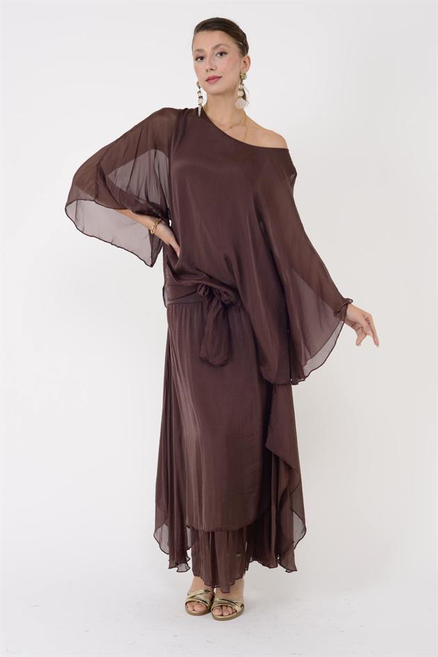 6115 İSPANYOL KOL İPEK BLUZ