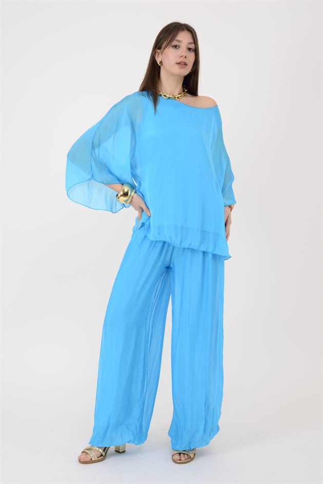 6115 İSPANYOL KOL İPEK BLUZ