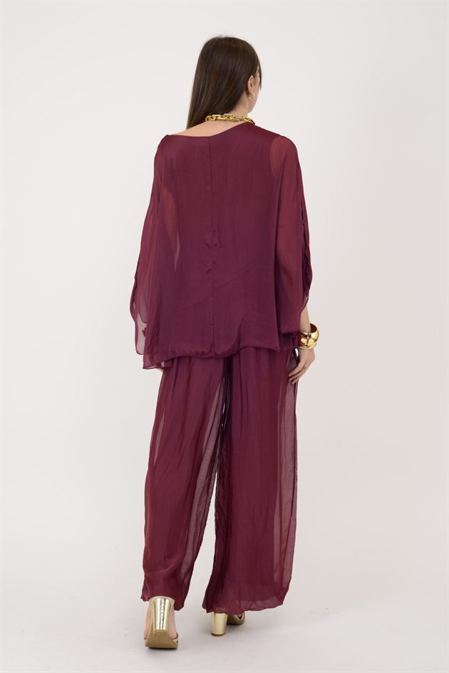 6115 İSPANYOL KOL İPEK BLUZ