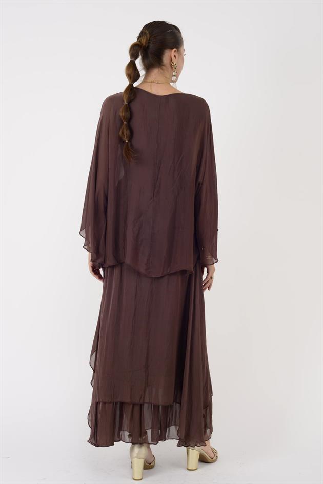 6115 İSPANYOL KOL İPEK BLUZ