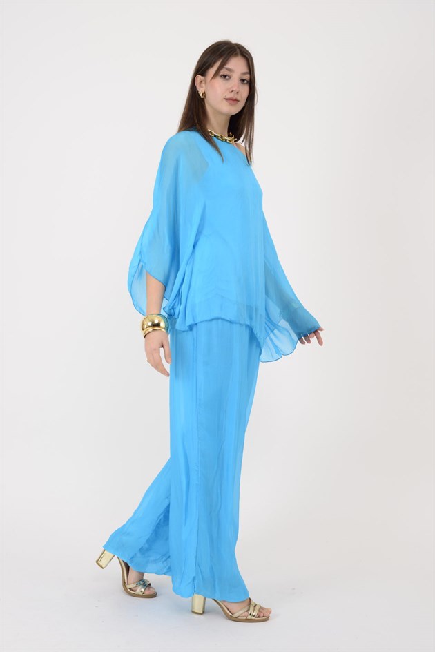 6115 İSPANYOL KOL İPEK BLUZ