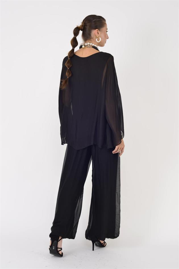 6115 İSPANYOL KOL İPEK BLUZ