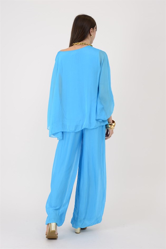 6115 İSPANYOL KOL İPEK BLUZ