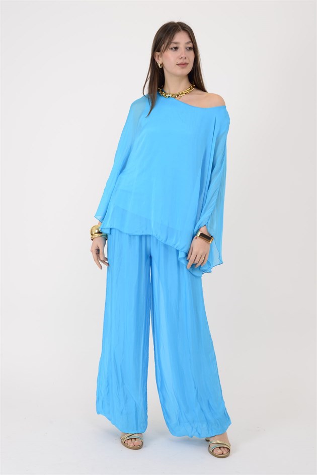 6115 İSPANYOL KOL İPEK BLUZ