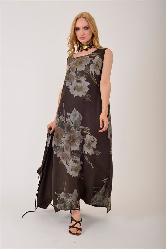 62189 BUKET DESEN BOLERO DETAYLI 2Lİ KETEN TAKIM