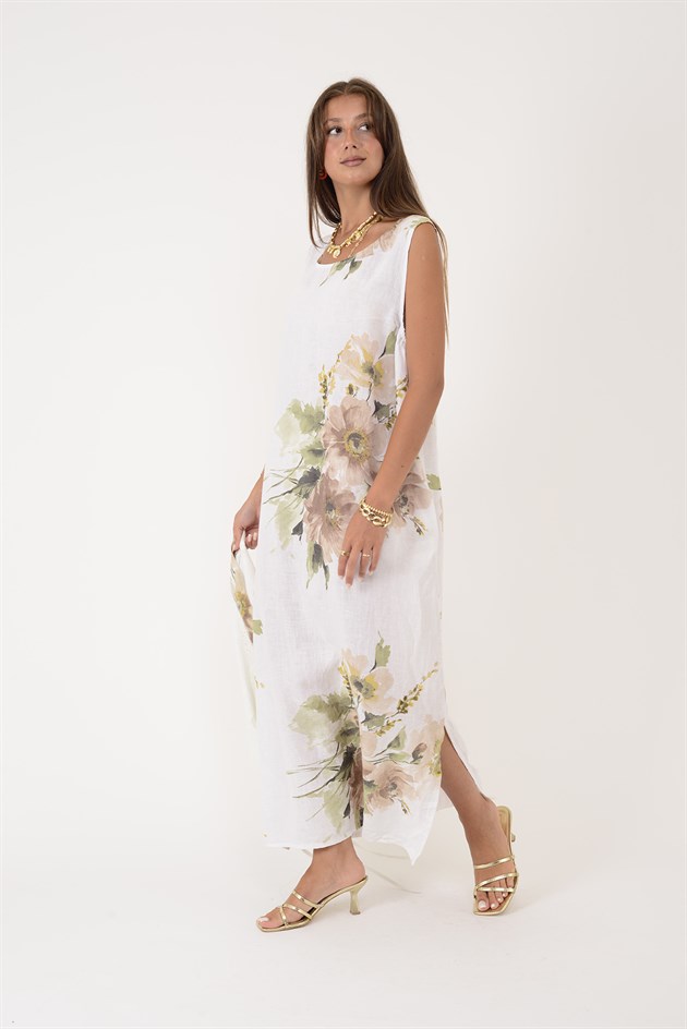 62189 BUKET DESEN BOLERO DETAYLI 2Lİ KETEN TAKIM