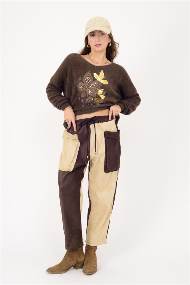 6286 TWIN CEP DETAYLI PANTOLON