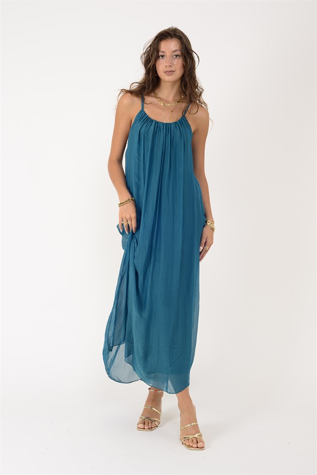 65675 JANE ASKILI İPEK ELBİSE